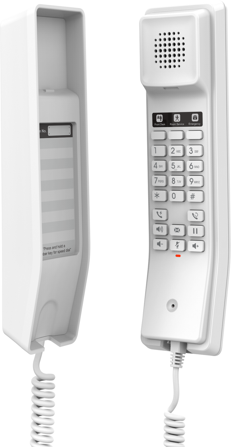 Grandstream GHP610 & GHP611 Series Compact IP Hotel Phone | 2-Line SIP Phone with HD Audio & PoE