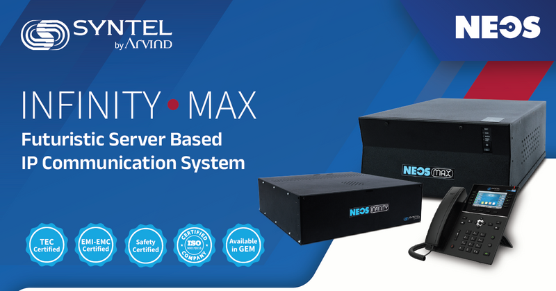 Syntel NEOS Infinity & NEOS Max | Server-Based IP Communication System (Up to 64,000 Ports)